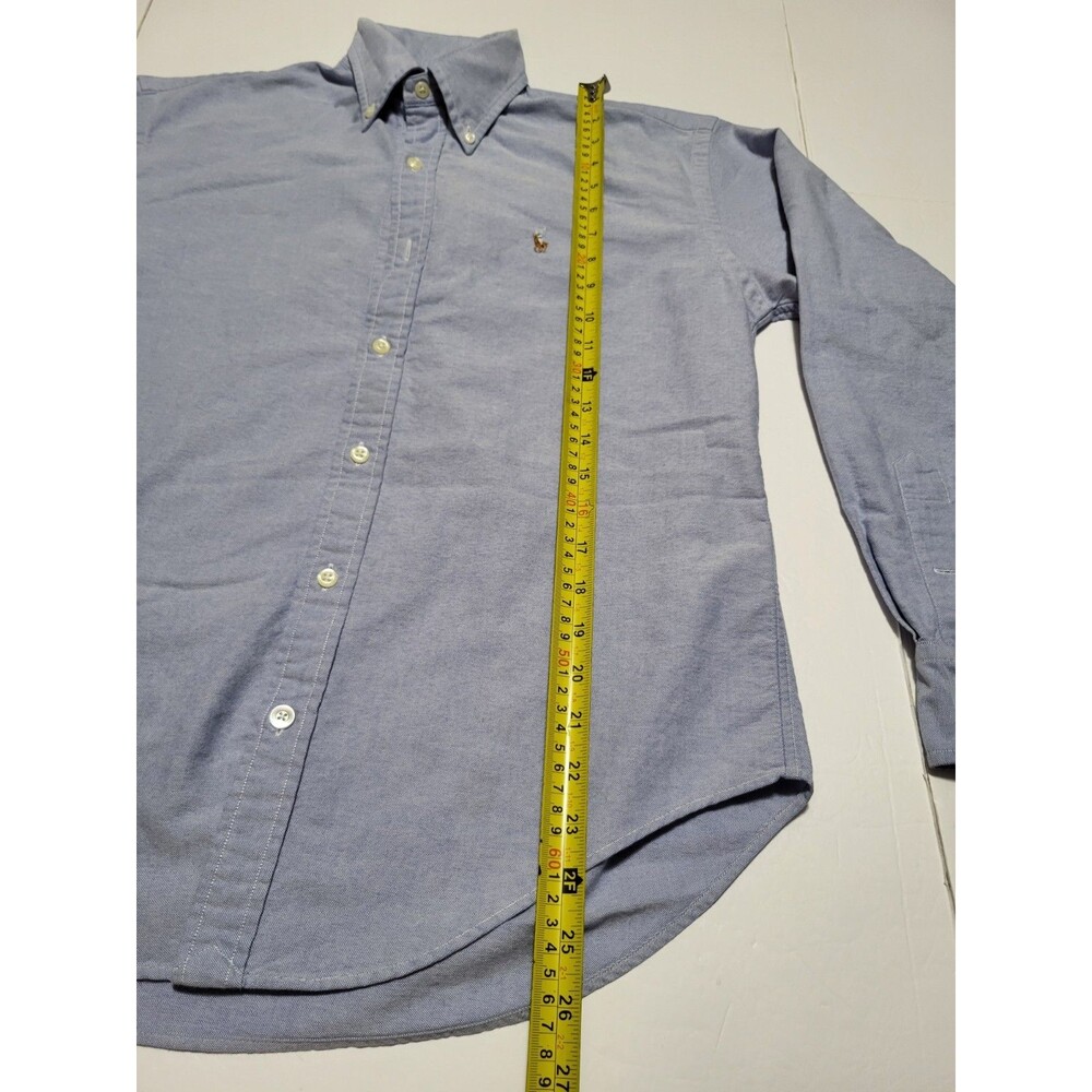 (#L3) Ralph Lauren Long Sleeve Button Down Size Women's 4 Blue - Picture 5 of 8